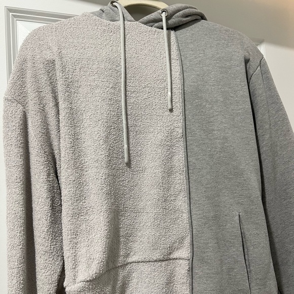 Asymmetric Grey Hoodie - Picture 6 of 7